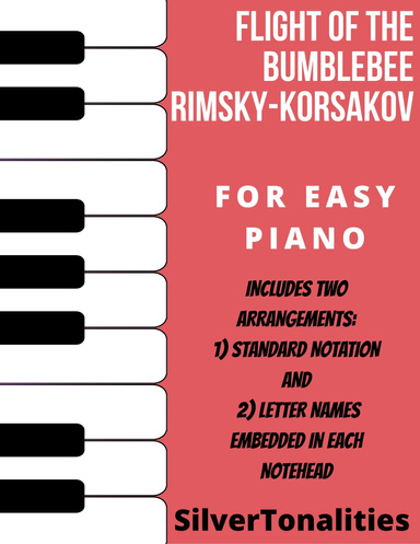 Flight of the Bumble Bee Easy Piano Sheet Music Combo