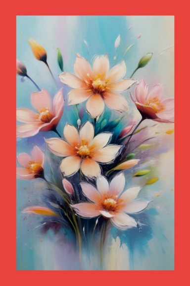 Pastel Gardens: AI in Oil Art