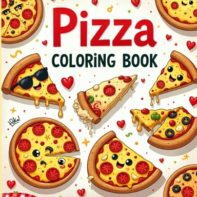 Pizza Coloring Book