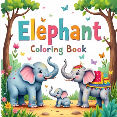 Elephant Coloring Book