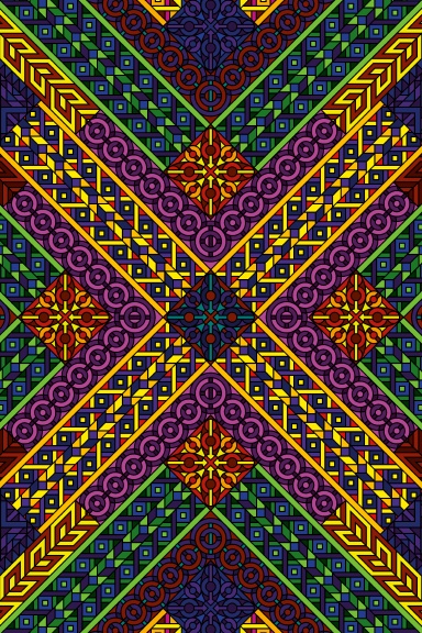 Advanced Series 3 Notebook - A5 (6x9) Medium Size Notebook Psychedelic