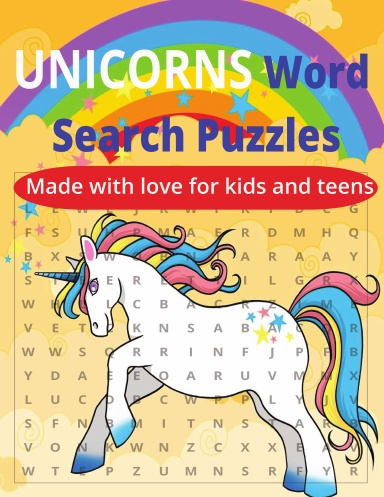 Unicorns word search puzzle