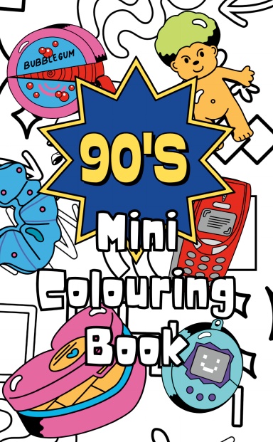 90s Mini Colouring Book