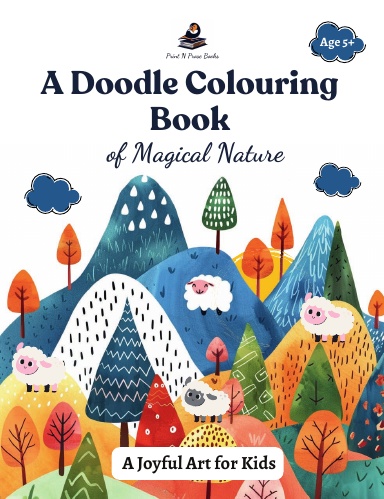 A Doodle Colouring book of Magical Nature