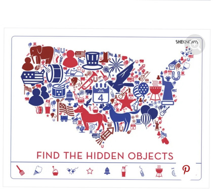 Coloring and puzzles book  4th July fun 2+ years old .