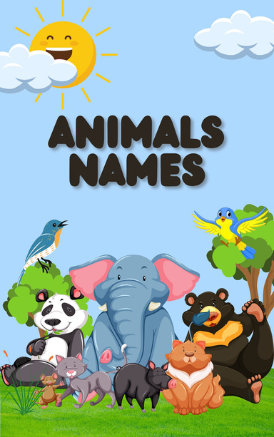 Colourful Modern Animals Name Book