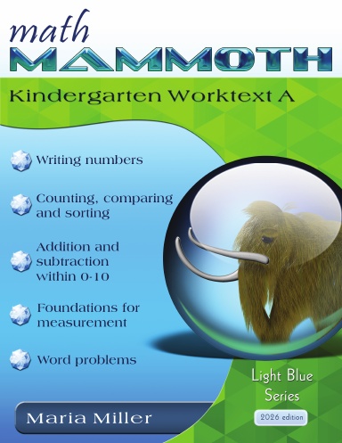Math Mammoth Kindergarten Worktext A