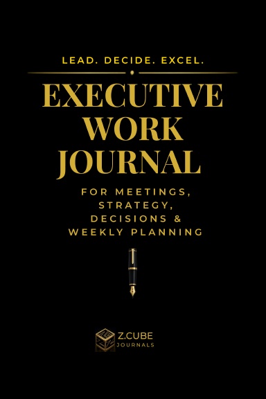 Executive Work Journal — Black & Gold Executive Edition