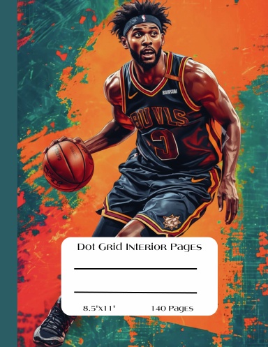 Dot Grid Interior Pages, 8.5"x11",140 Pages