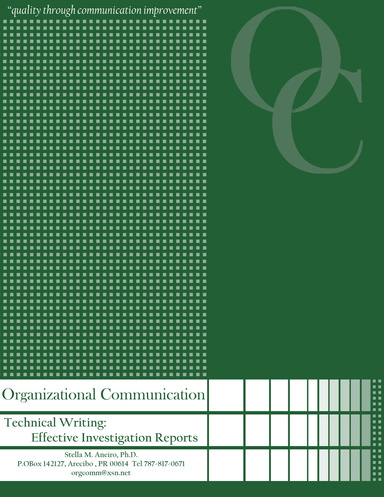 Developing Effective Investigation Reports