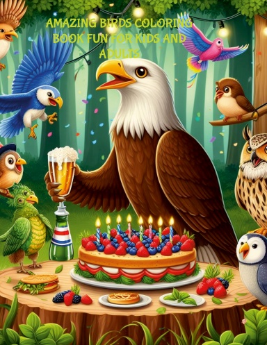 Amazing Birds coloring book Fun for Kids and Adult