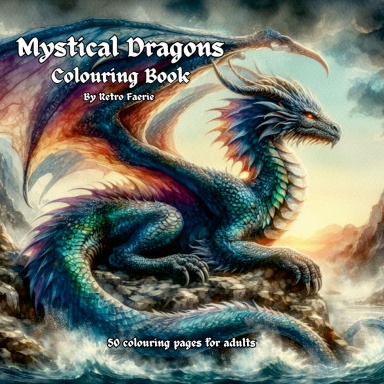 Mystical Dragons Colouring Book
