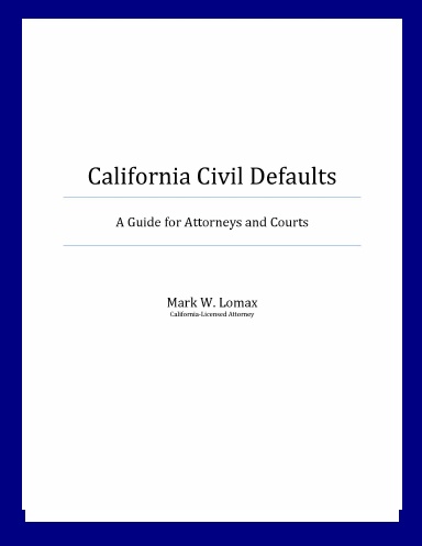 California Civil Defaults
