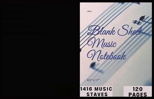 BLANK SHEET MUSIC NOTEBOOK