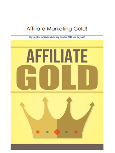 Affiliate Marketing Gold for Begginers