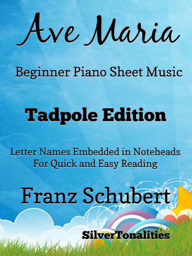 Ave Maria Beginner Piano Sheet Music Tadpole Edition