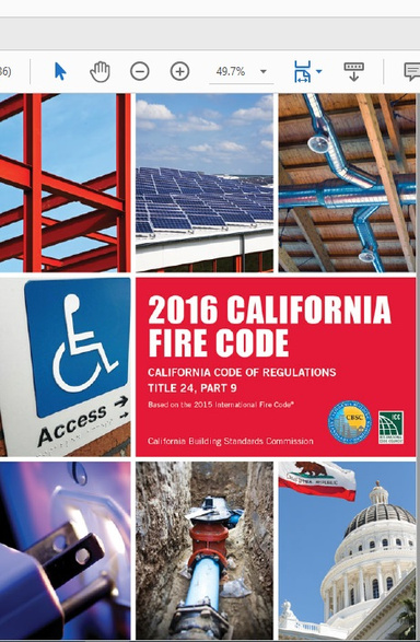 2016 CALIFORNIA FIRE CODE
