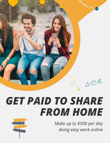 Get paid share from home