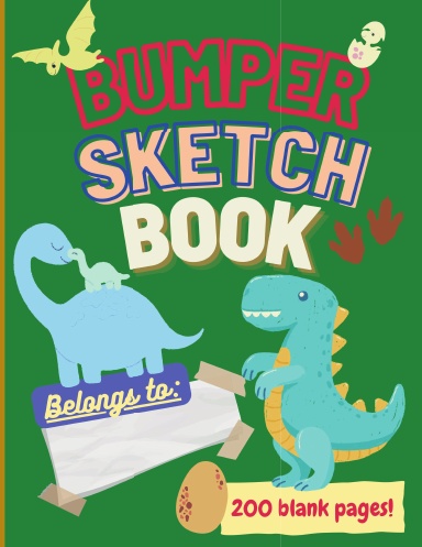 Bumper Sketch Book (Dinosaur Theme)