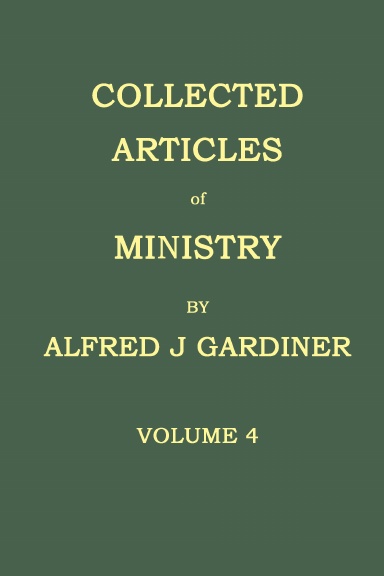 COLLECTED ARTICLES OF MINISTRY VOLUME 4