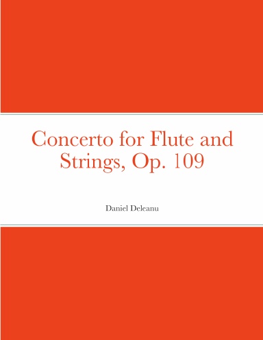Concerto for Flute and Strings, Op. 109