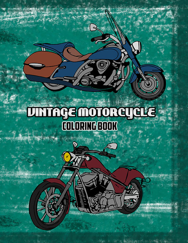 Vintage Motorcycle Coloring Book: Volume 3