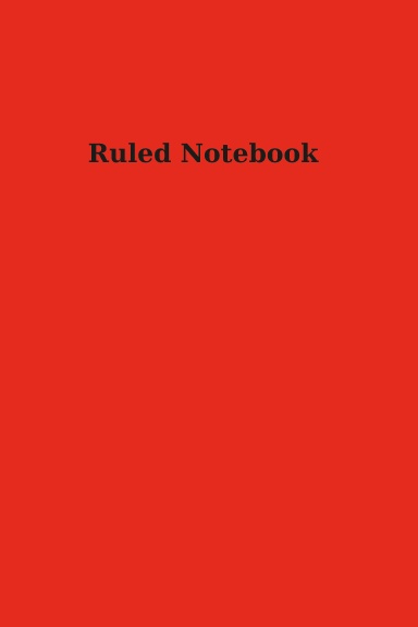 Ruled Notebook