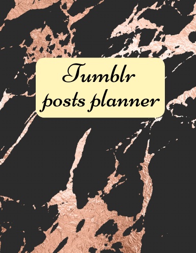 Tumblr posts planner