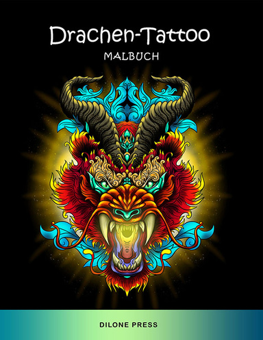 Drachen-Tattoo Malbuch