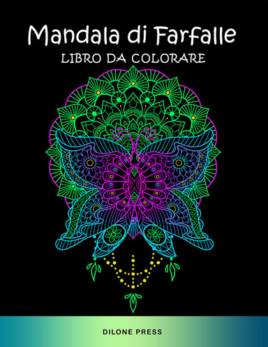 Mandala di Farfalle Libro da Colorare