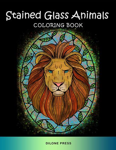 Stained Glass Animals Coloring Book
