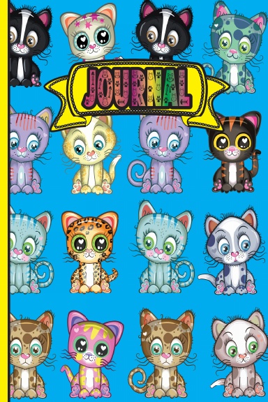 Cat Lover's Journal Notebook vol.2: 120 6x9 colored fun Journal Notebook for people who Love Cats, The Journal pages are filled with cute colorful cats