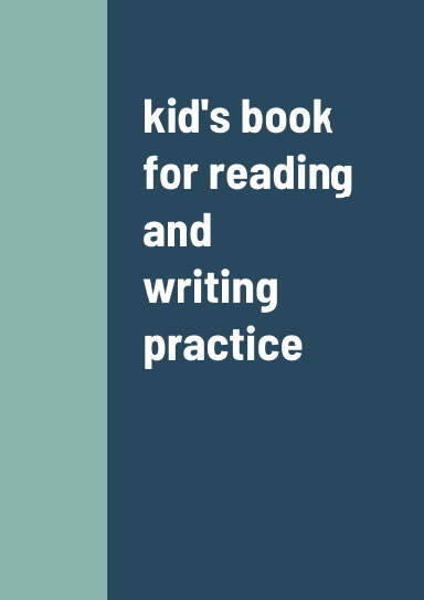 kid's book for reading and writing practice