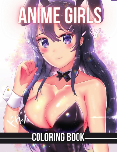 Anime Girls Coloring Book (Paperback)