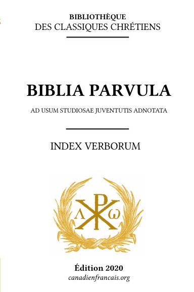 Biblia Parvula - Index Verborum