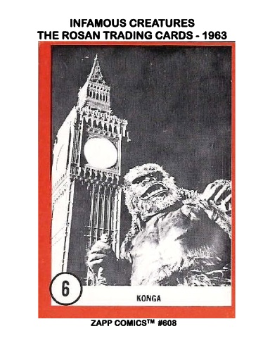 Infamous Creatures - The Rosan Trading Cards - 1963