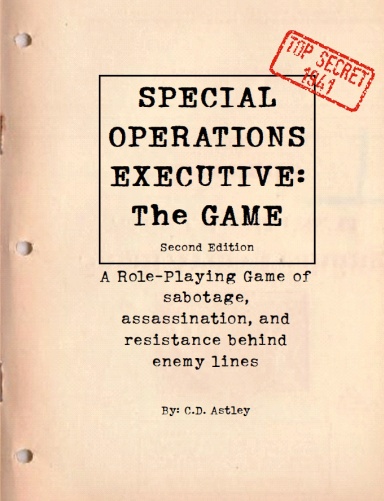 Special Operations Executive The Game - Second Edition