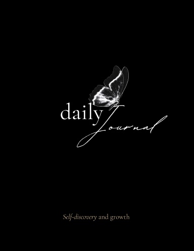 Black Modern Minimal Personal Journal