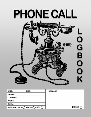 Phone Call Log Book