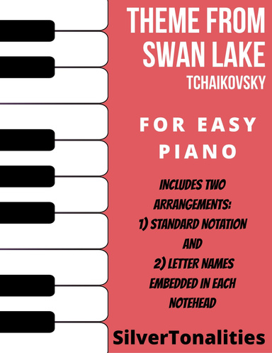 Theme from Swan Lake Easiest Piano Sheet Music Combo