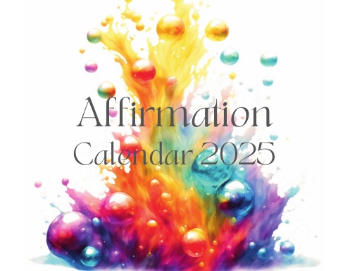 Colorful Affimation Calendar 2025