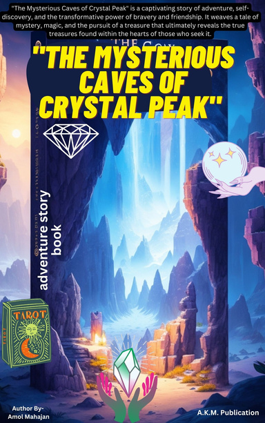 "The Mysterious Caves of Crystal Peak"  Story Book