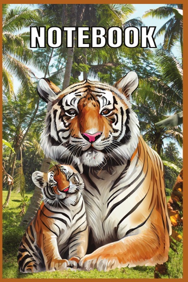Baby Tiger & Mom Notebook