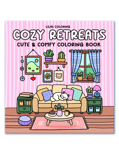 Cozy Retreats Cute & Comfy Coloring Book