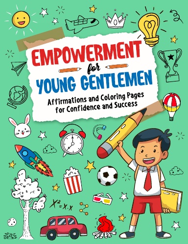 "Empowerment for Young Gentlemen: Affirmations and Coloring Pages for Confidence and Success"