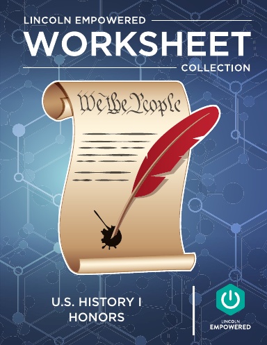 U.S. History I Honors - Worksheet Collection