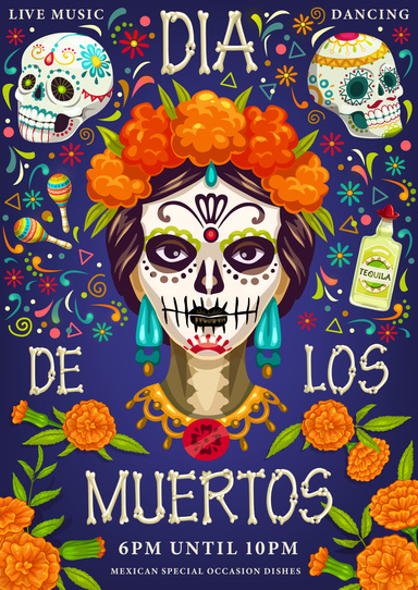 Day of the Dead Sugar Skulls Coloring Book for Adults, Features Over 20 Coloring Pages for Stress Relief and Relaxation (Edition:7)