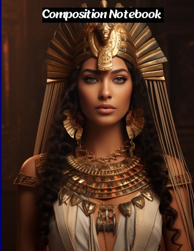 Cleopatra/Queen of the Ptolemaic Kingdom of Egypt/notebook or journal/100 pages/8.5 x 11 inch