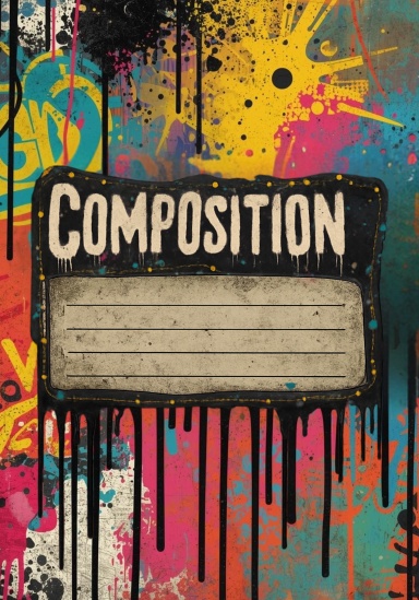 Graffiti Splash Composition Notebook