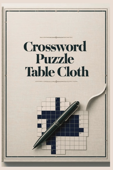 Crossword Puzzle Table Cloth